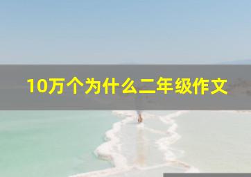 10万个为什么二年级作文