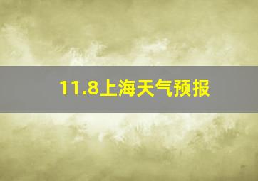 11.8上海天气预报