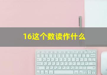 16这个数读作什么