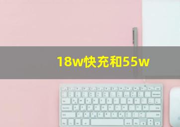 18w快充和55w