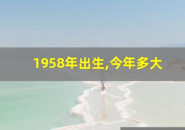 1958年出生,今年多大