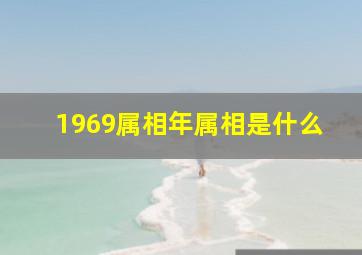 1969属相年属相是什么