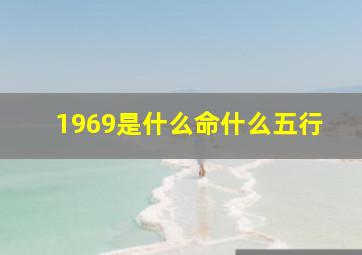 1969是什么命什么五行