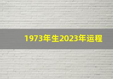 1973年生2023年运程