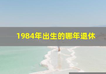 1984年出生的哪年退休