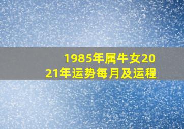 1985年属牛女2021年运势每月及运程