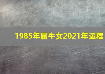 1985年属牛女2021年运程