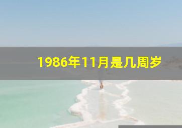 1986年11月是几周岁