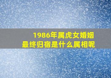 1986年属虎女婚姻最终归宿是什么属相呢