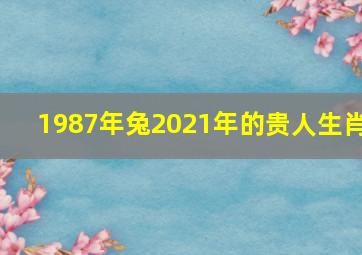 1987年兔2021年的贵人生肖