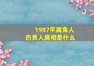 1987年属兔人的贵人属相是什么