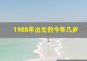 1988年出生的今年几岁