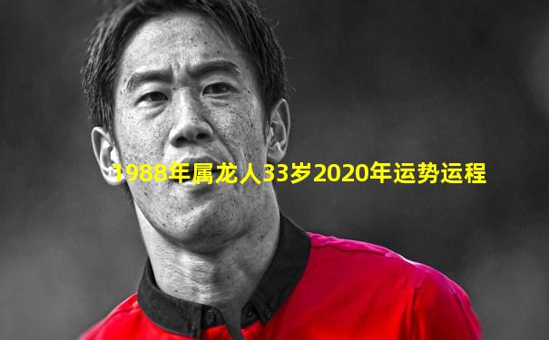 1988年属龙人33岁2020年运势运程