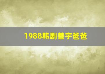 1988韩剧善宇爸爸