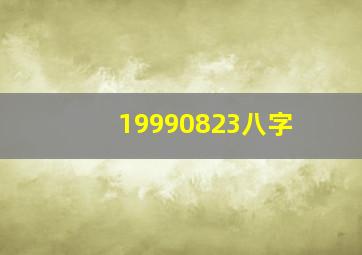 19990823八字