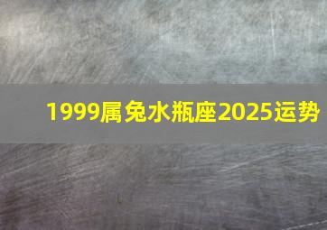 1999属兔水瓶座2025运势