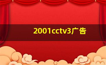 2001cctv3广告