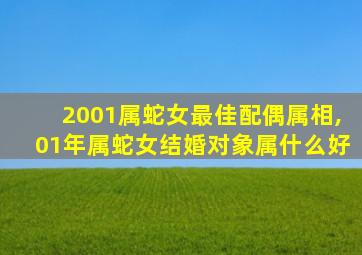 2001属蛇女最佳配偶属相,01年属蛇女结婚对象属什么好