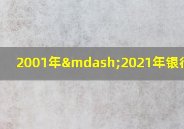 2001年—2021年银行利率