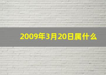 2009年3月20日属什么