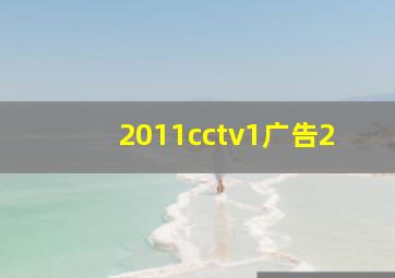 2011cctv1广告2