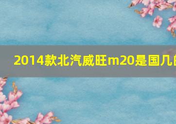 2014款北汽威旺m20是国几的