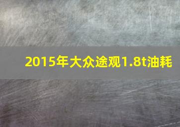 2015年大众途观1.8t油耗