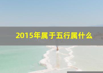 2015年属于五行属什么