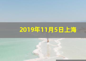 2019年11月5日上海