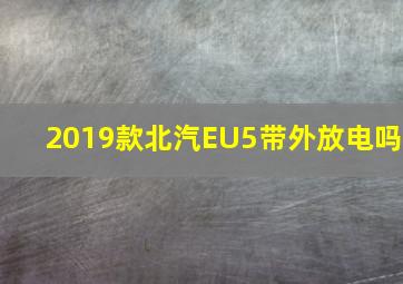 2019款北汽EU5带外放电吗