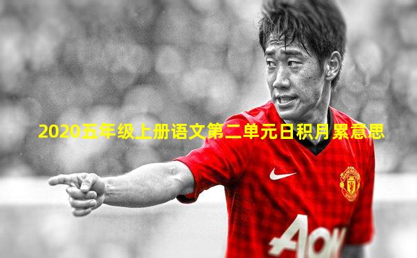 2020五年级上册语文第二单元日积月累意思