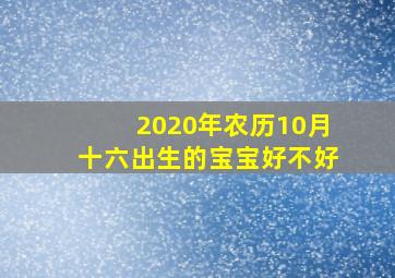 2020年农历10月十六出生的宝宝好不好