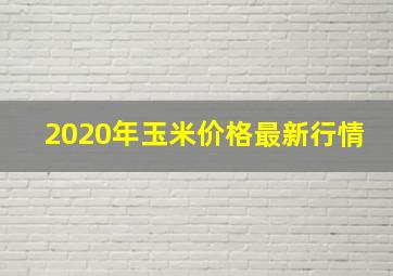 2020年玉米价格最新行情