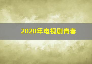 2020年电视剧青春