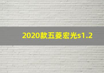 2020款五菱宏光s1.2