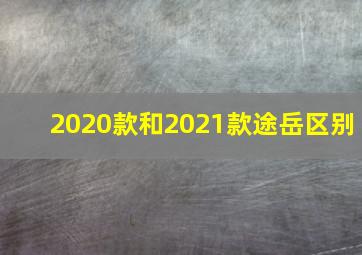 2020款和2021款途岳区别