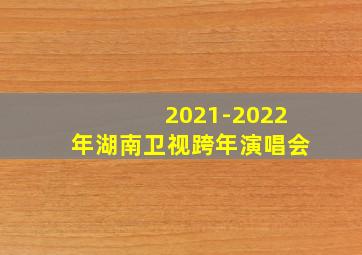 2021-2022年湖南卫视跨年演唱会