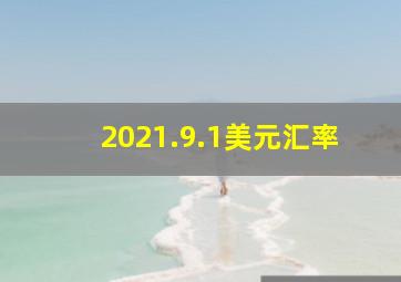 2021.9.1美元汇率