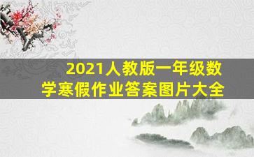 2021人教版一年级数学寒假作业答案图片大全