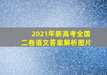 2021年新高考全国二卷语文答案解析图片