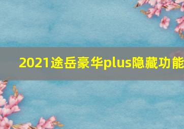 2021途岳豪华plus隐藏功能