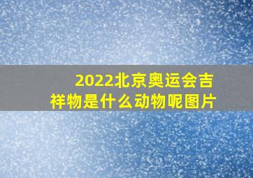 2022北京奥运会吉祥物是什么动物呢图片