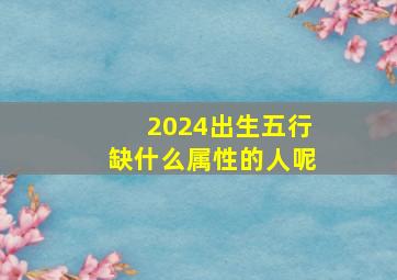 2024出生五行缺什么属性的人呢