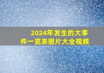 2024年发生的大事件一览表图片大全视频