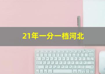 21年一分一档河北