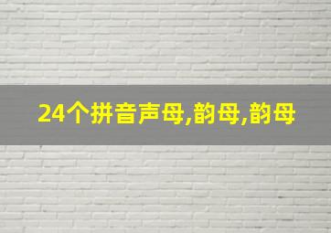 24个拼音声母,韵母,韵母