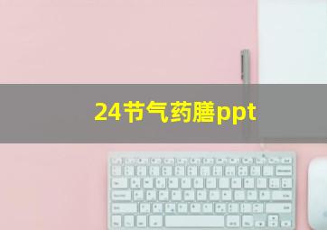 24节气药膳ppt