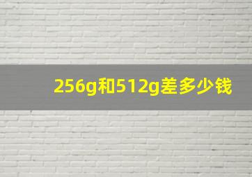 256g和512g差多少钱