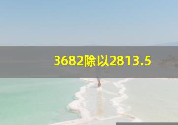 3682除以2813.5