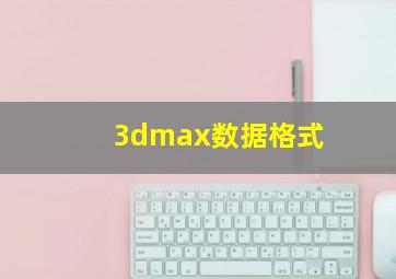 3dmax数据格式